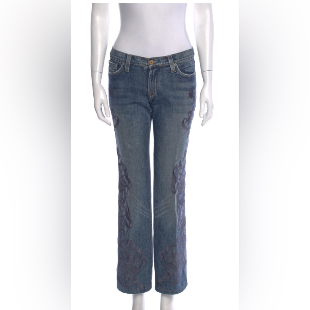 Carlos Miele Wide Leg Jeans
Light Wash with Low-Rise